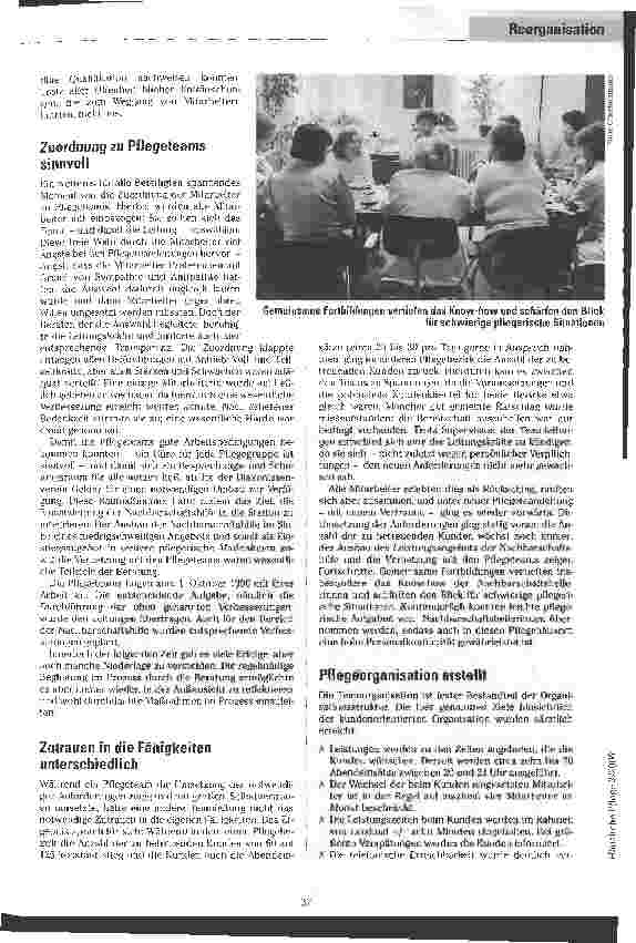 Vorschauseite 3: Teamorganisation im Pflegedienst Erfahrungsbericht einer Sozialstation