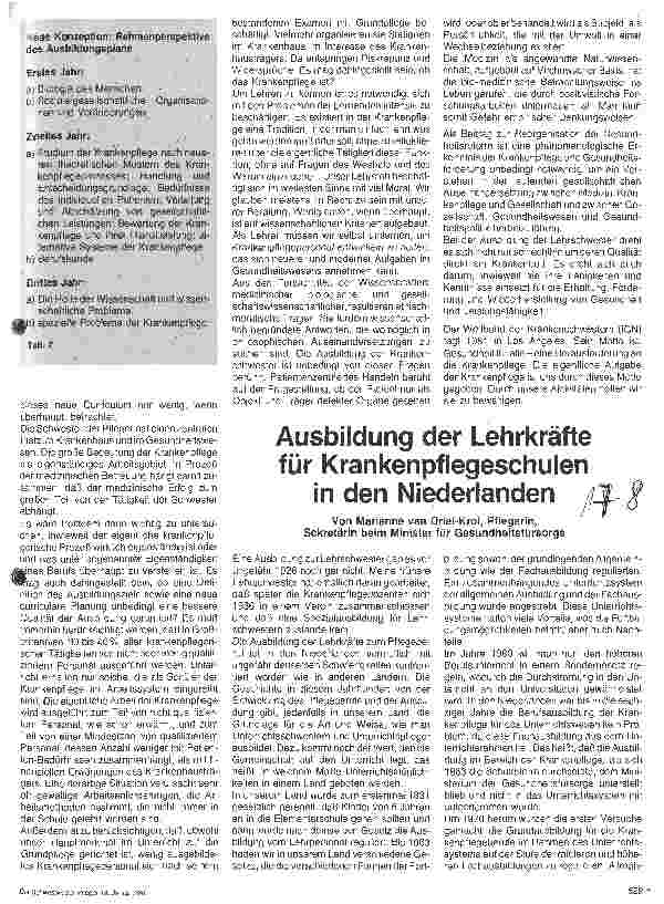 Vorschauseite 4: Probleme und Aufgaben des Krankenpflegepersonals in Großbritannien
