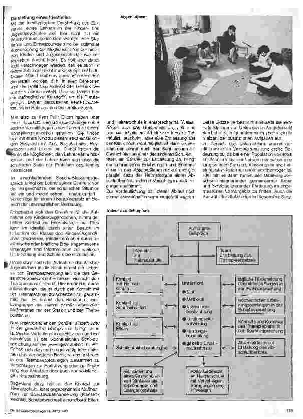 Vorschauseite 2: Das Berufsbild des Lehrer - Berufsgruppendarstellung in der Kinderund Jugendpsychiatrie - 10. Folge