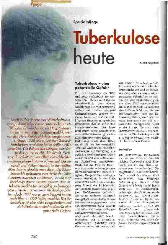 Vorschauseite 1: Tuberkulose heute