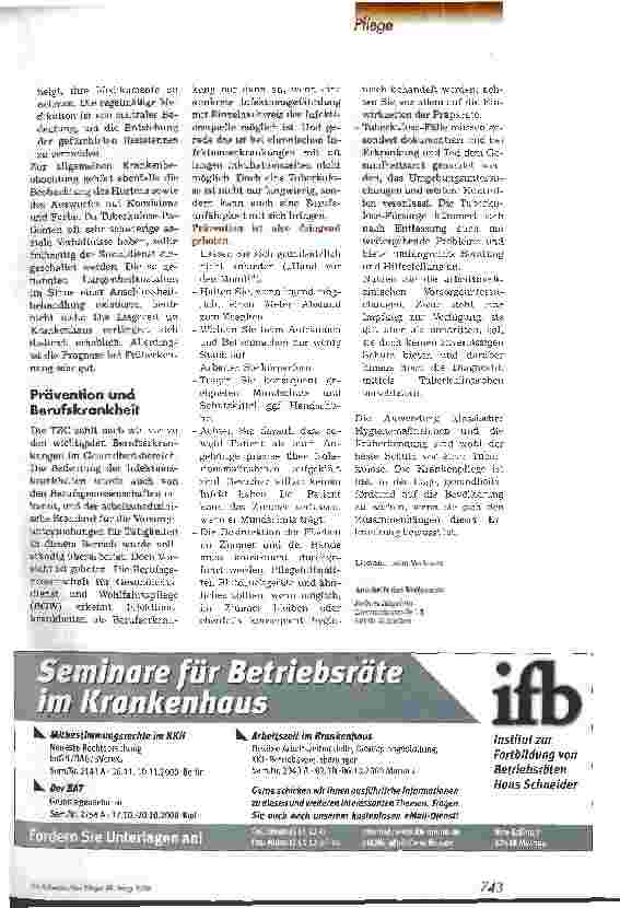Vorschauseite 4: Tuberkulose heute