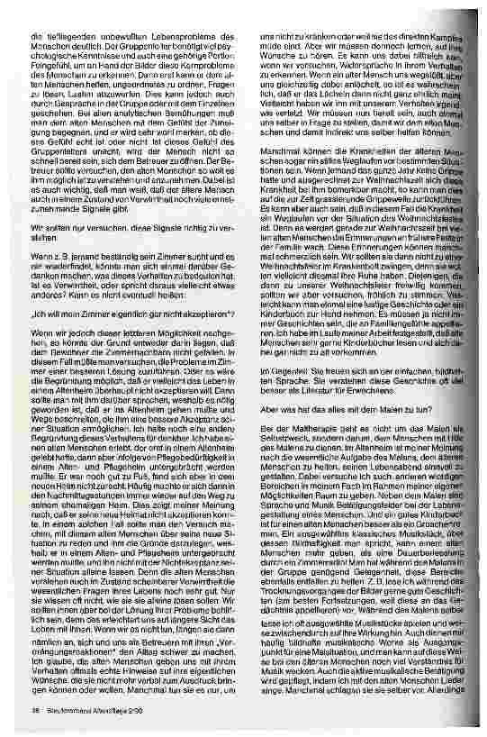 Vorschauseite 2: Anregungen für die Arbeit mit alten Menschen durch Maltherapie