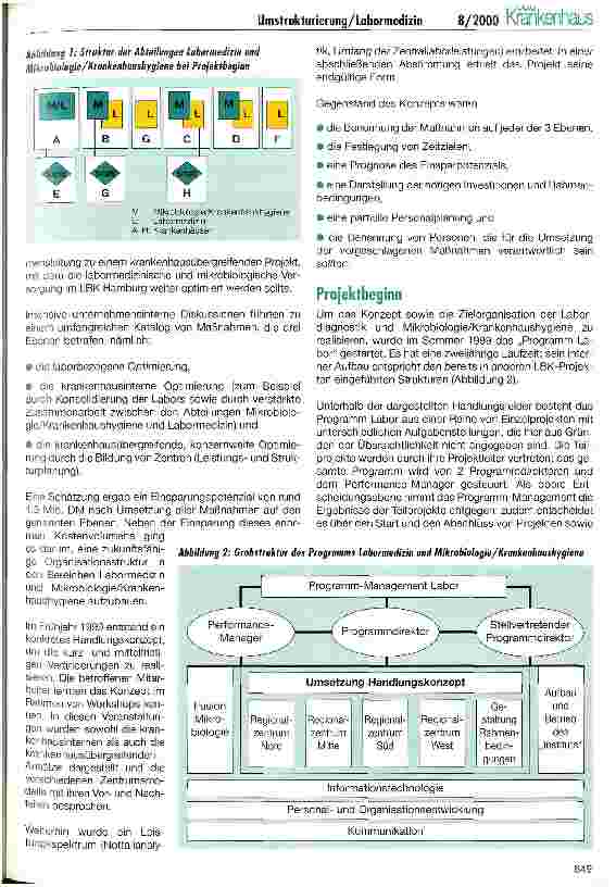 Vorschauseite 2: Umstrukturierung der Labormedizin und Mikrobiologie im LBK Hamburg