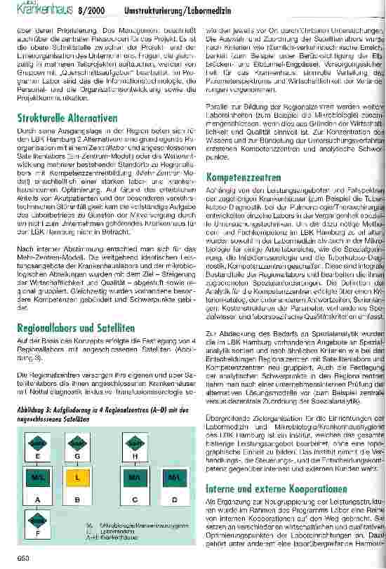 Vorschauseite 3: Umstrukturierung der Labormedizin und Mikrobiologie im LBK Hamburg