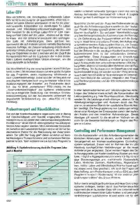Vorschauseite 5: Umstrukturierung der Labormedizin und Mikrobiologie im LBK Hamburg