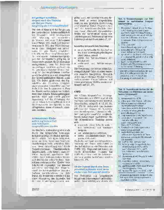 Vorschauseite 2: Empfehlungen der Deutschen Atemwegsliga zum Sport und körperlichen Training bei Patienten mit obstruktiven Atemwegserkrankungen