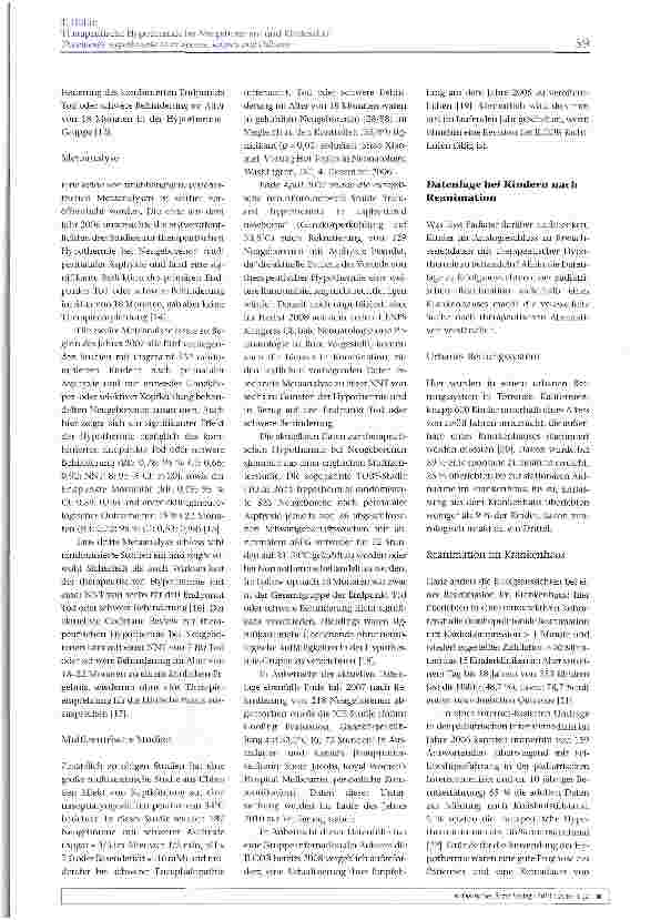 Vorschauseite 3: Therapeutische Hypothermie im Neugeborenenund Kindesalter