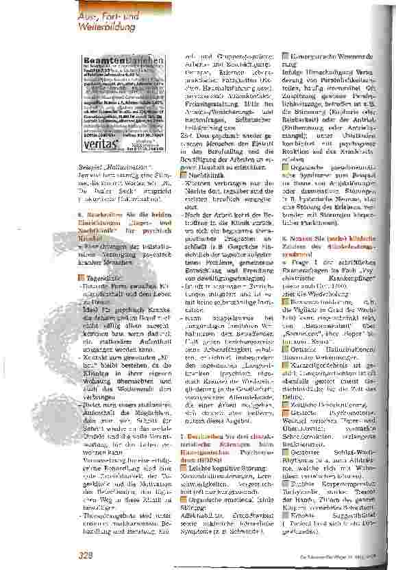 Vorschauseite 3: Prüfungsfragen: was wird wohl abgefragt? 3. Teil: Psychiatrie