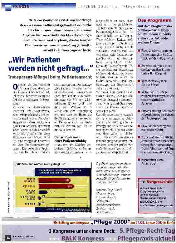 Vorschauseite 1: Wir Patienten werden nicht gefragt. .. Transparenz-Mängel beim Patientenrecht