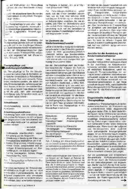 Vorschauseite 2: Stationäre sozialpädiatrische Therapiepflege behinderter Kinder durch Kinderkrankenschwestern - Möglichkeiten, Grenzen und Schwierigkeiten