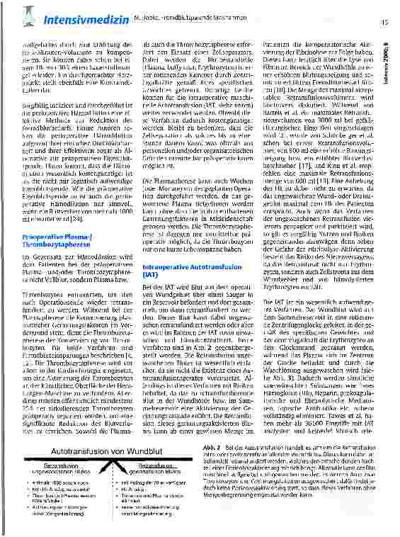 Vorschauseite 2: Fremdblutsparende Maßnahmen