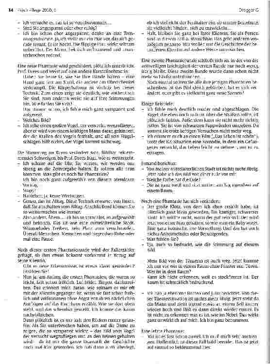 Vorschauseite 4: Spannungen und Konflikte lösen durch Phantasiegetragene Transformation Bericht über ein DGSP-Kurzseminar