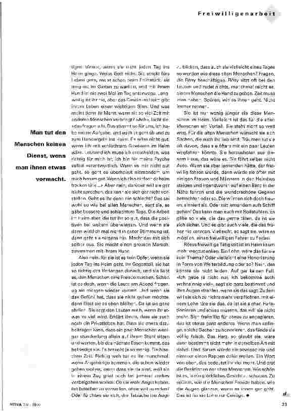Vorschauseite 3: Es braucht wenig, damit die Menschen glücklich sind