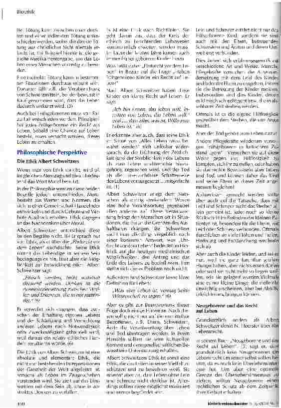 Vorschauseite 2: Frühgeborene und Ethik