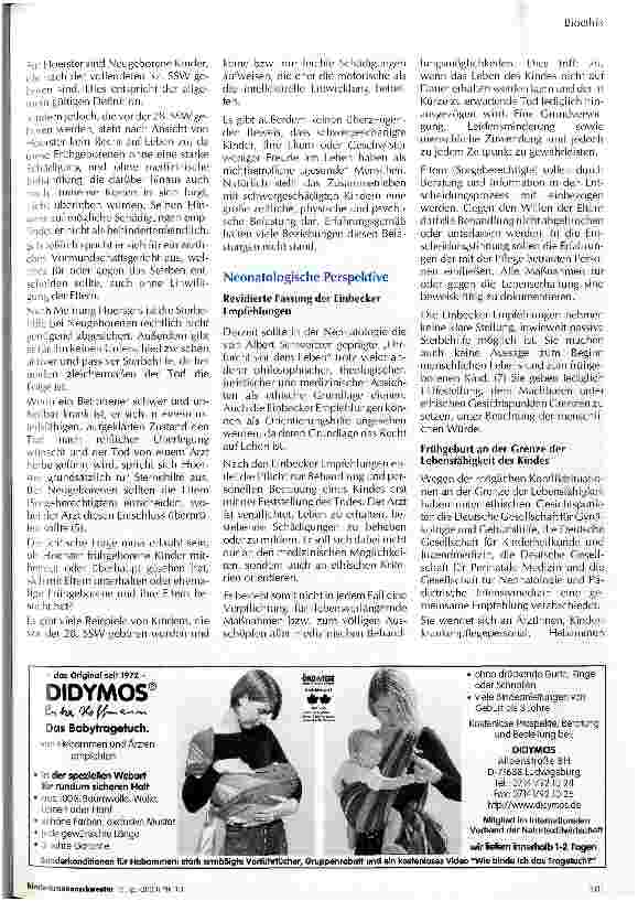 Vorschauseite 3: Frühgeborene und Ethik