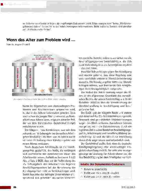 Vorschauseite 1: Wenn das Alter zum Problem wird