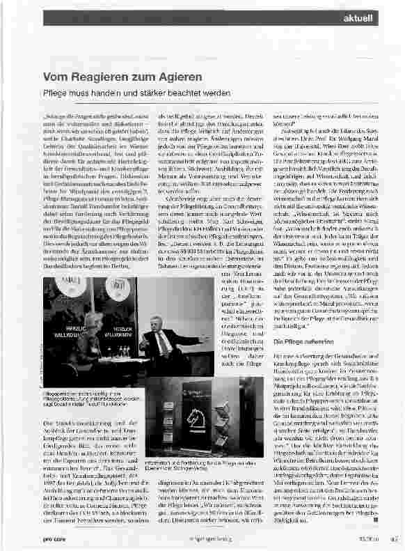 Vorschauseite 1: Vom Reagieren zum Agieren