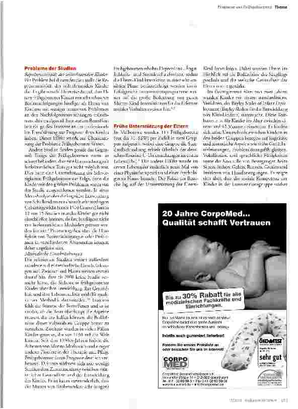 Vorschauseite 4: Prognose von Frühgeborenen