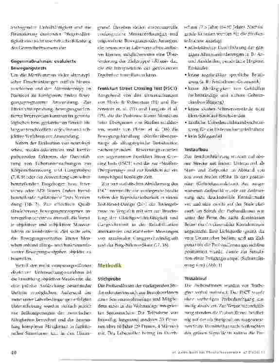 Vorschauseite 2: Frankfurt Street Crossing Test (FSCT)