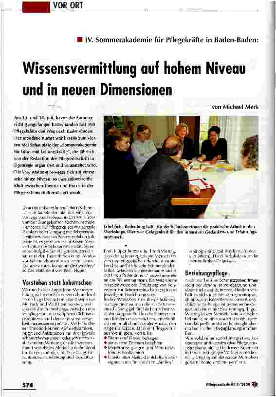 Vorschauseite 1: Wissensvermittlung auf hohem Niveau und in neuen Dimensionen