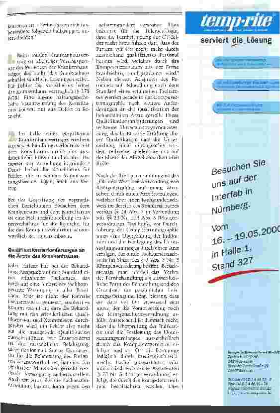 Vorschauseite 2: Teleradiologie Vorschläge für eine sinnvolle Zusammenarbeit der Leistungsträger