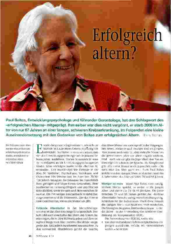 Vorschauseite 1: Erfolgreich altern