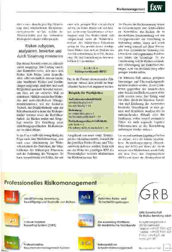 Vorschauseite 2: Risikomanagement im Krankenhaus