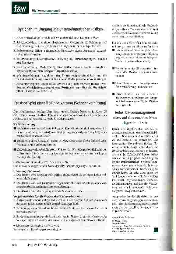 Vorschauseite 3: Risikomanagement im Krankenhaus