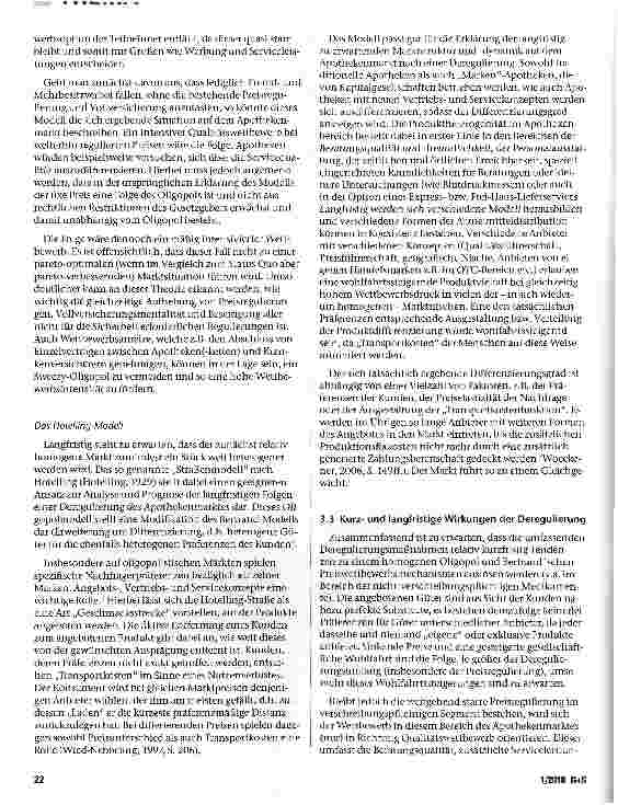 Vorschauseite 4: Nutzen und Kosten der derzeitigen Regulierung des Apothekenmarktes in Deutschland