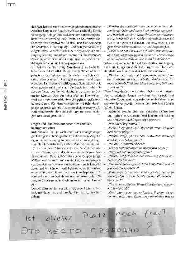 Vorschauseite 3: Im Fokus: Behinderung und Migartion