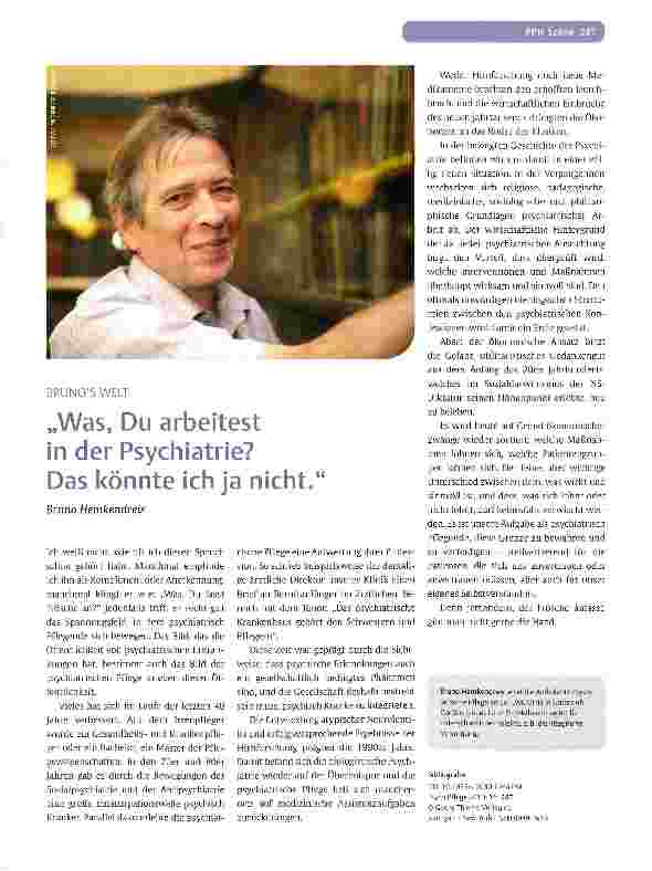 Vorschauseite 1: „Was, Du arbeitest in der Psychiatrie? Das könnte ich ja nicht.
