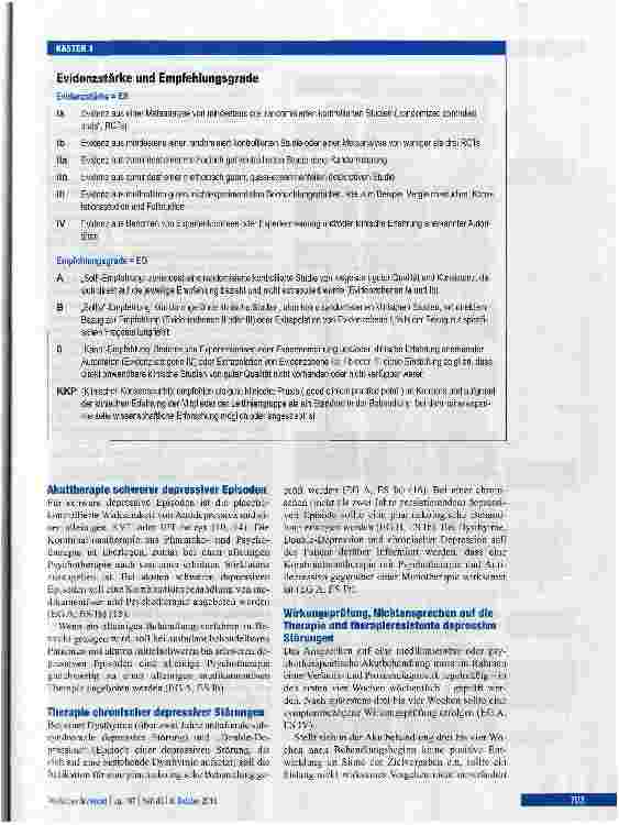 Vorschauseite 4: Unipolare Depression