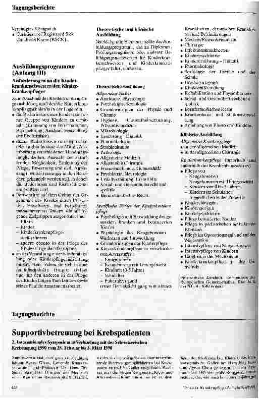 Vorschauseite 3: Empfehlungen für eine Richtlinie über die Kinderkrankenpflege in der Europäischen Gemeinschaft