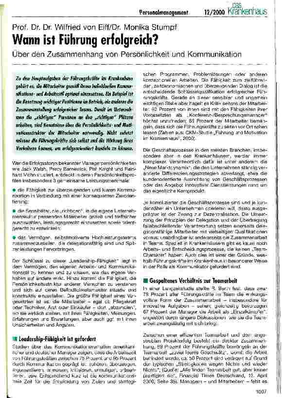 Vorschauseite 1: Wann ist Führung erfolgreich?