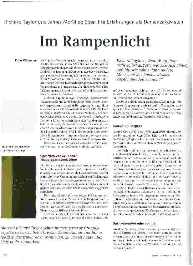 Vorschauseite 1: Im Rampenlicht