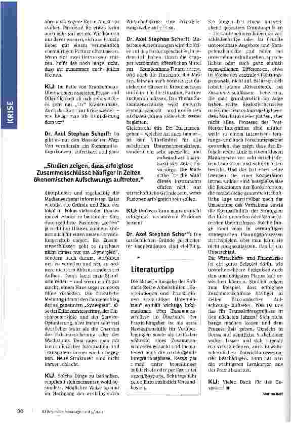 Vorschauseite 3: Fusion als Krise?