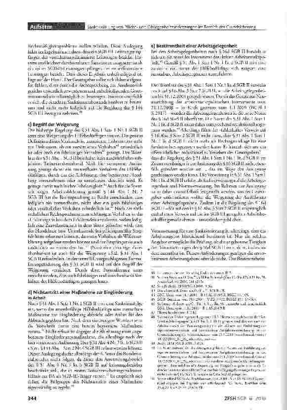 Vorschauseite 5: Sanktionierung von Pflichtund Obliegenheitsverletzungen im Bereich der Grundsicherung für Arbeitsuchende