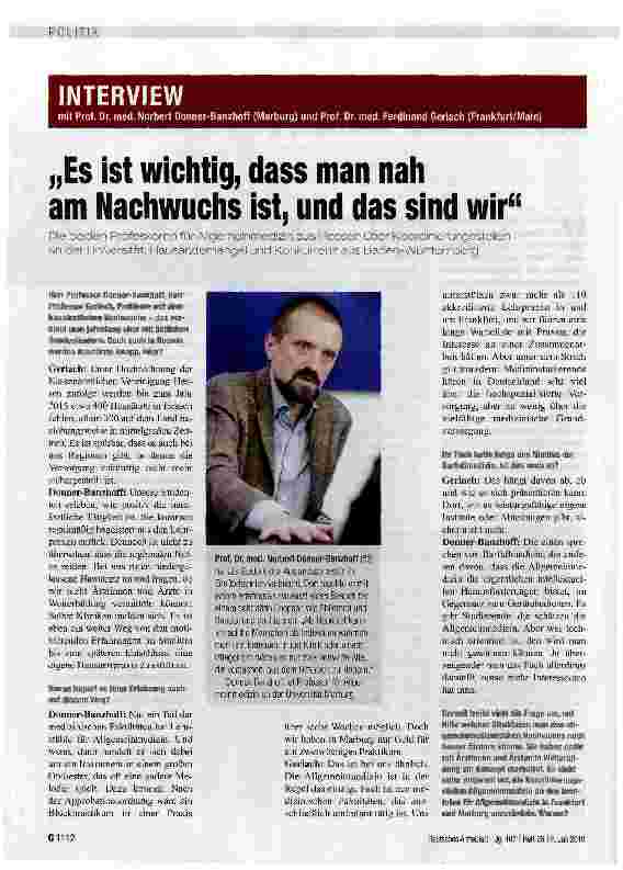 Vorschauseite 1: „Es ist wichtig, dass man nah am Nachwuchs ist, und das sind wir