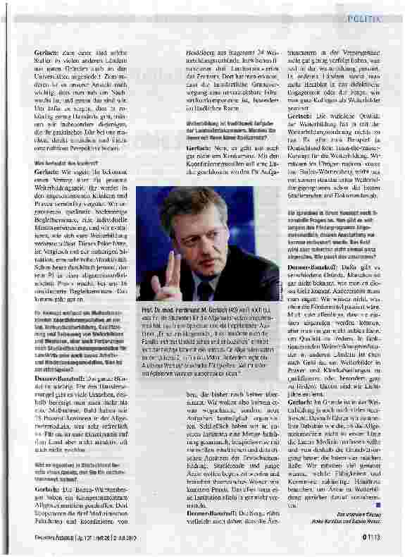 Vorschauseite 2: „Es ist wichtig, dass man nah am Nachwuchs ist, und das sind wir