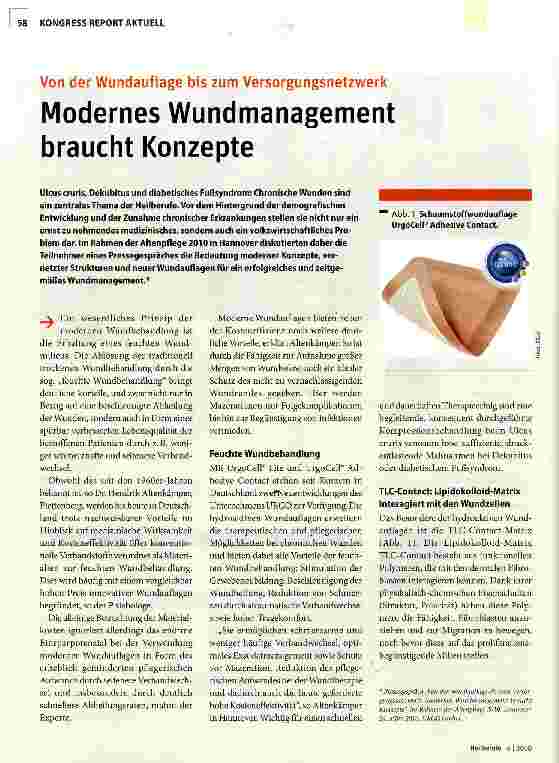 Vorschauseite 1: Modernes Wundmanagement braucht Konzepte