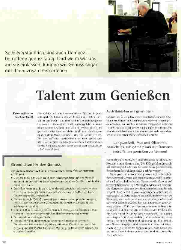 Vorschauseite 1: Talent zum Genießen