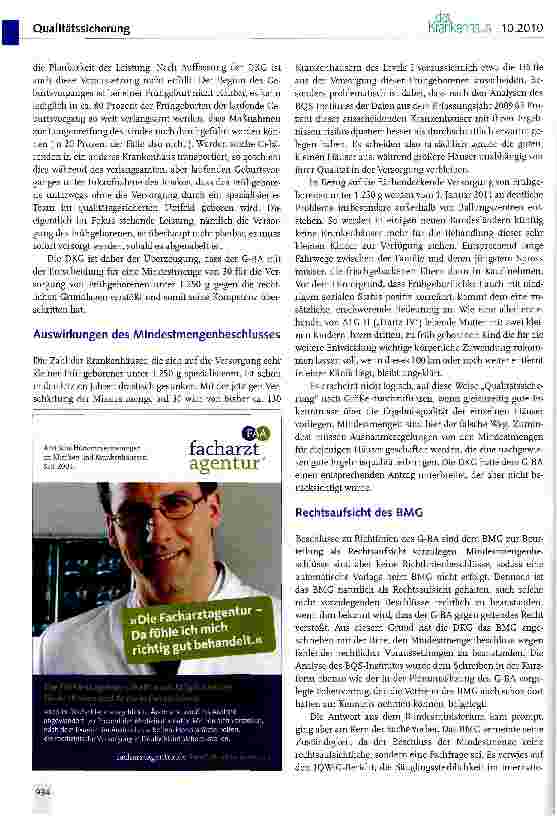 Vorschauseite 3: Verbessert die Mindestmenge 30 die Versorgung Frühgeborener?