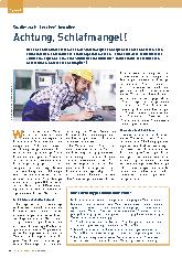Vorschauseite 1: Studie: Auch „Lerchen“ betroffen Achtung, Schlafmangel!