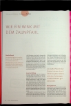 Vorschauseite 1: WIE EIN WINK MIT DEM ZAUNPFAL.