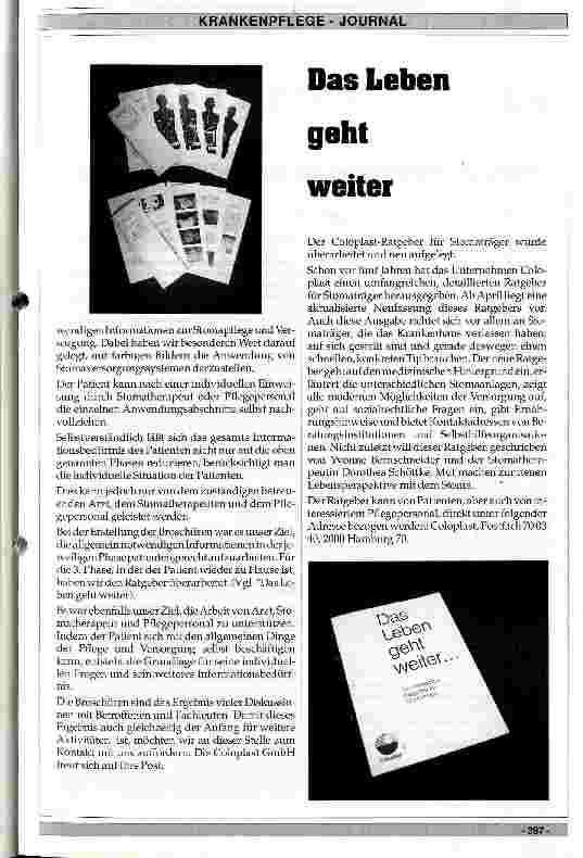 Vorschauseite 2: Gezielte Informationen für Stomaträger im Krankenhaus