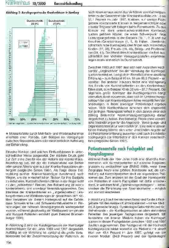 Vorschauseite 3: Kurzzeitpatienten in Hamburger Krankenhäusern Eine Analyse der Entwicklungstrends von 1993 bis 1997