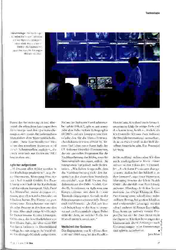 Vorschauseite 2: Neue IT für die Kardiologie