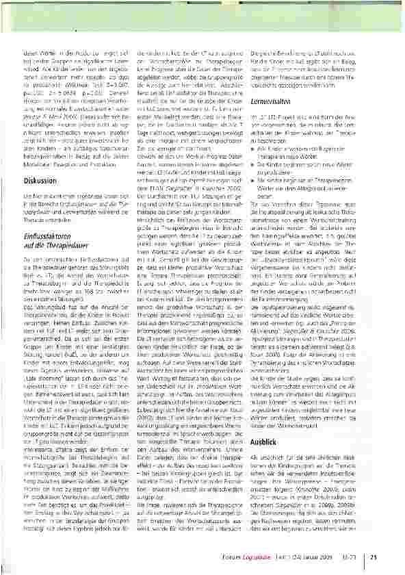 Vorschauseite 6: Wie effektiv ist die Inputspezifizierung?