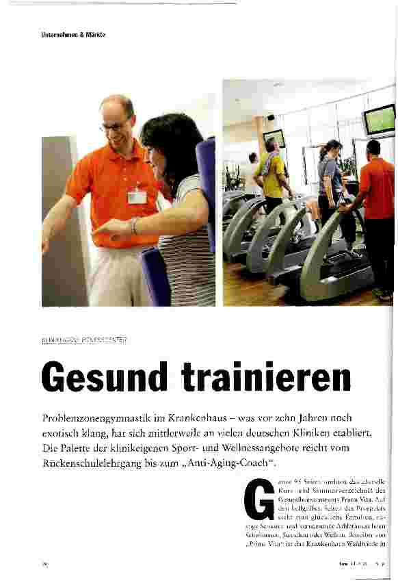 Vorschauseite 1: Gesund trainieren