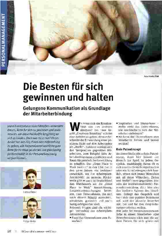 Vorschauseite 1: Die Besten für sich gewinnen und halten
